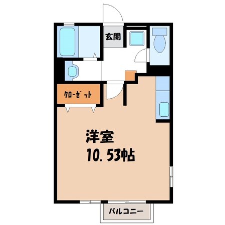 峰駅 徒歩11分 1階の物件間取画像